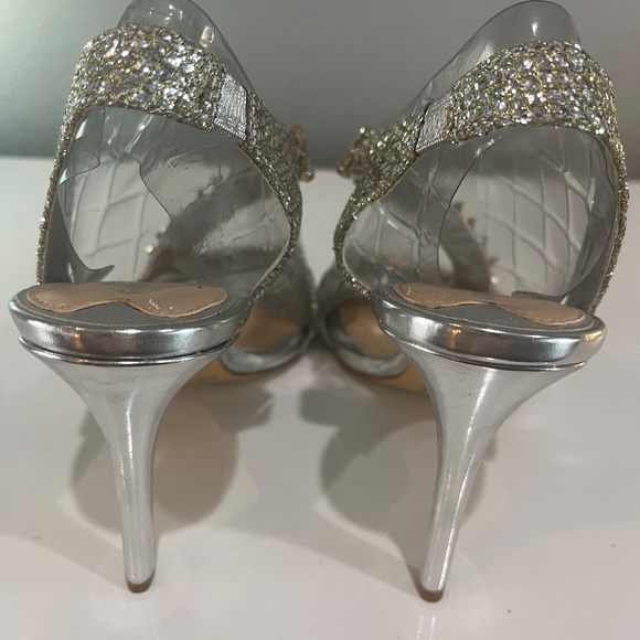 GIANNI BINI SZ 8.5 Silver and Gold with RHINE STONES - Picture 9 of 12